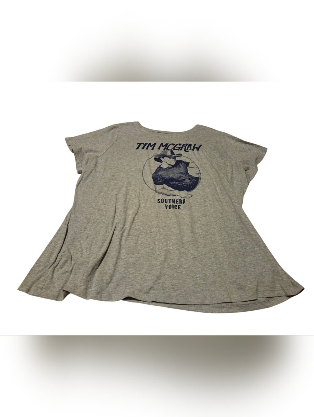 Women’s 4X Torrid Tim McGraw Southern Voice Concert Graphic Tee Heather Gray